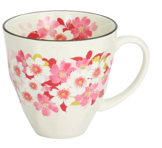 日本美濃燒有耳瓦杯(華笑み) (日本製)