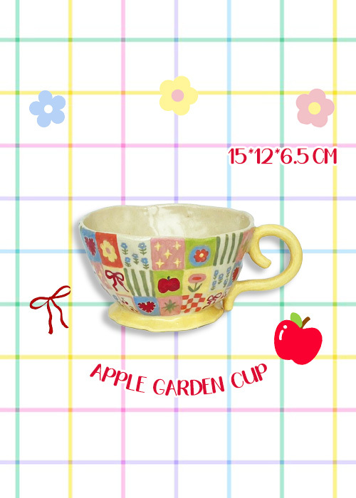 Kiparapa House -【售罄】蘋果花園手工陶瓷杯