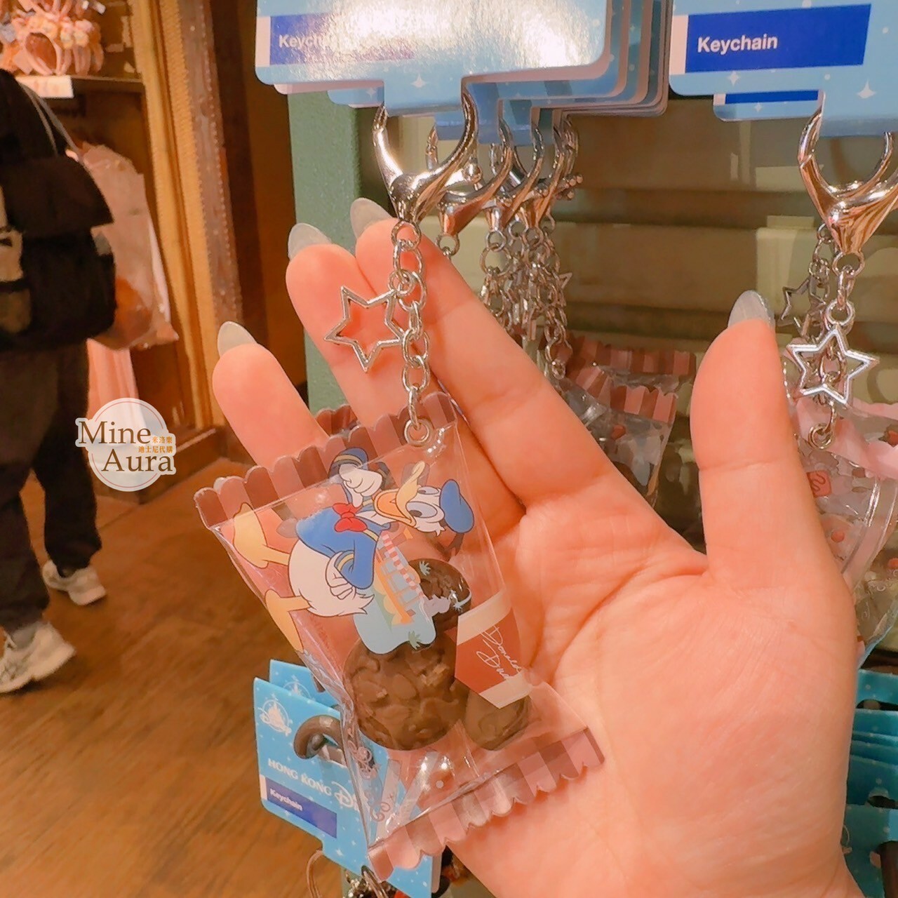 唐老鴨 Donald 糖果袋造型 鑰匙圈 吊飾 -香港迪士尼樂園