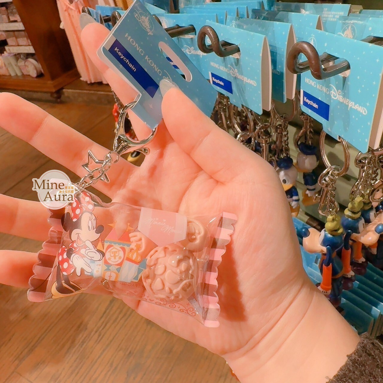 米妮 Minnie 糖果袋造型 鑰匙圈 吊飾 -香港迪士尼樂園