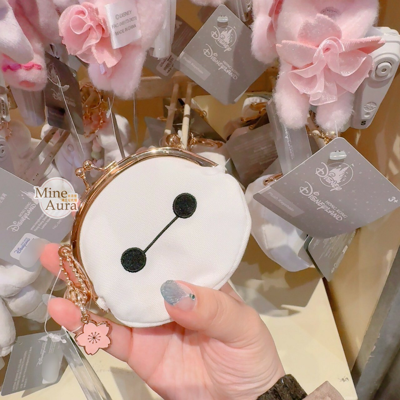 杯麵 Baymax 大頭 造型 珠扣 零錢包 鑰匙圈 吊飾 大英雄天團 Big Hero 6 -香港迪士尼樂園