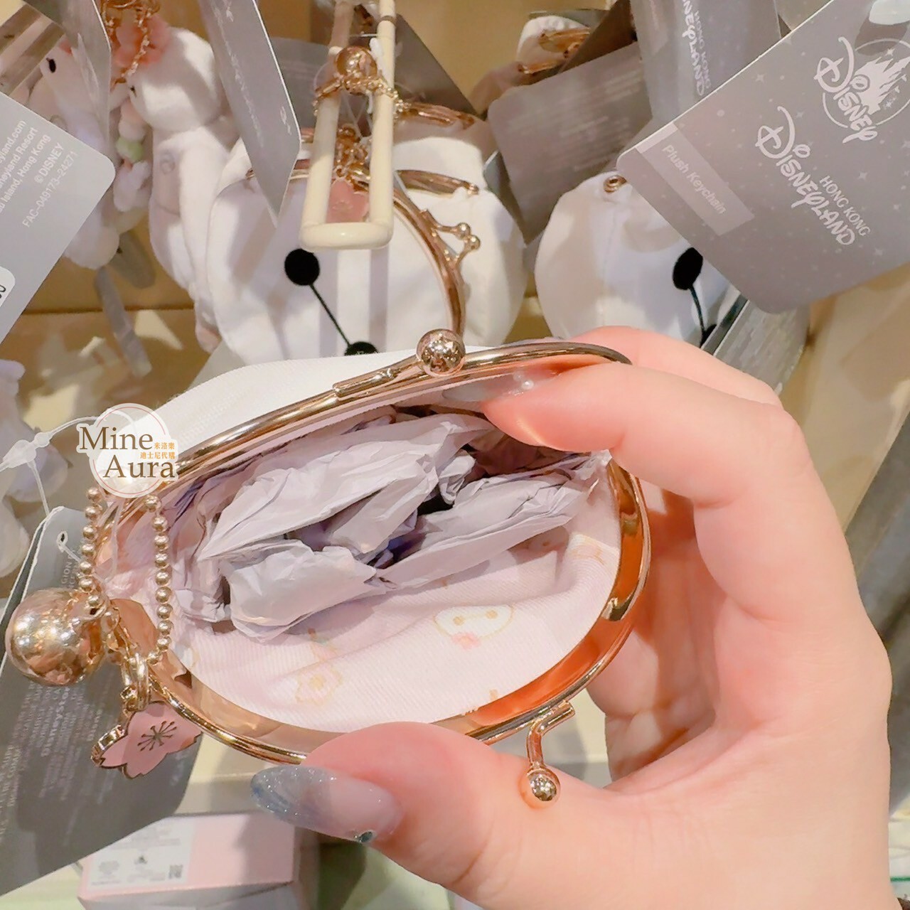 杯麵 Baymax 大頭 造型 珠扣 零錢包 鑰匙圈 吊飾 大英雄天團 Big Hero 6 -香港迪士尼樂園