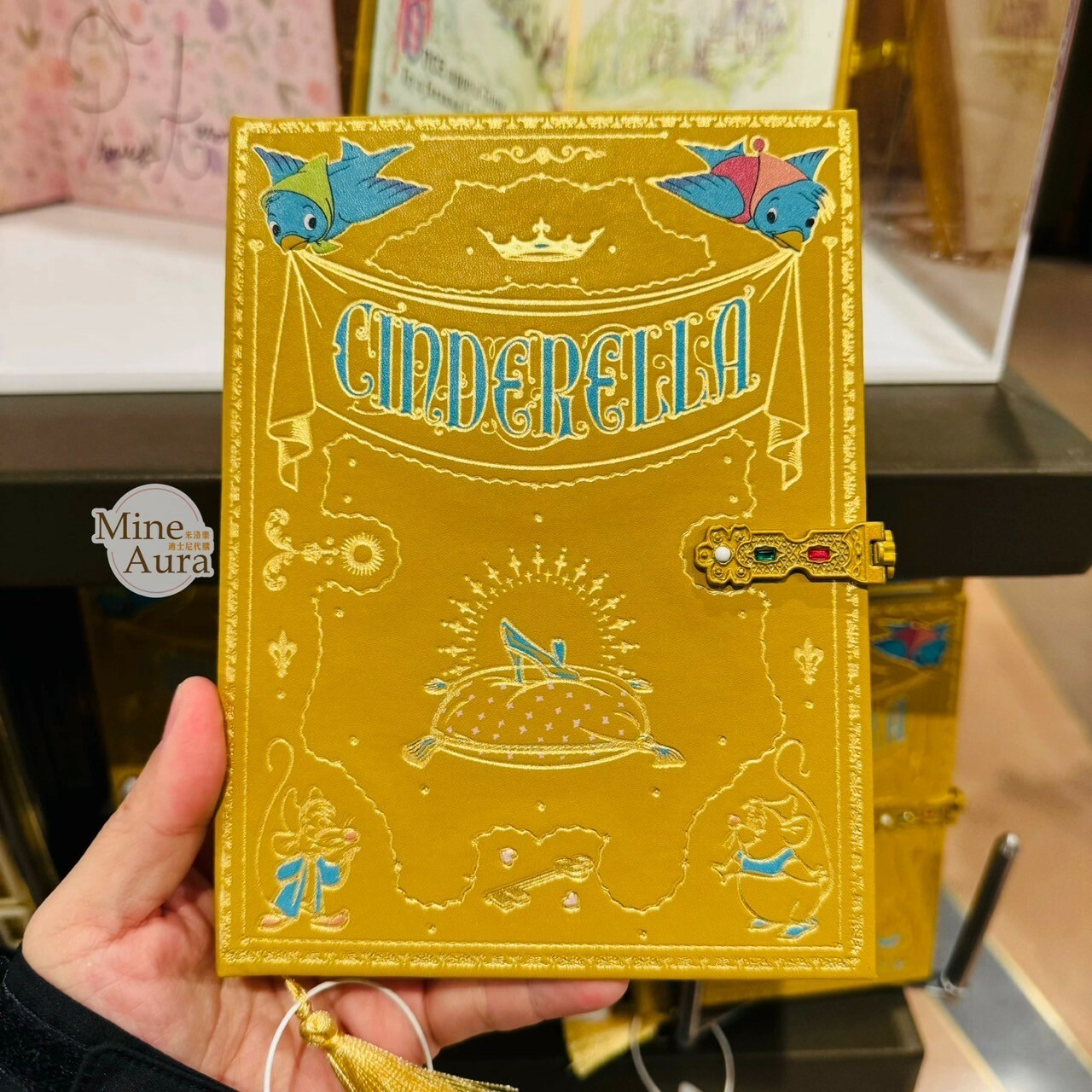 仙杜瑞拉 Cinderella 圖案 筆記本 記事本 仙履奇緣 -上海迪士尼樂園