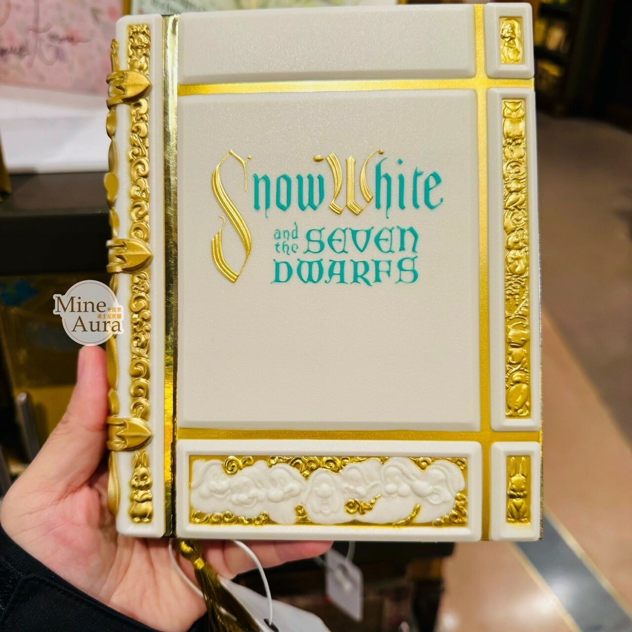 白雪公主 Snow-white 質感 燙金圖案 筆記本 記事本 -上海迪士尼樂園