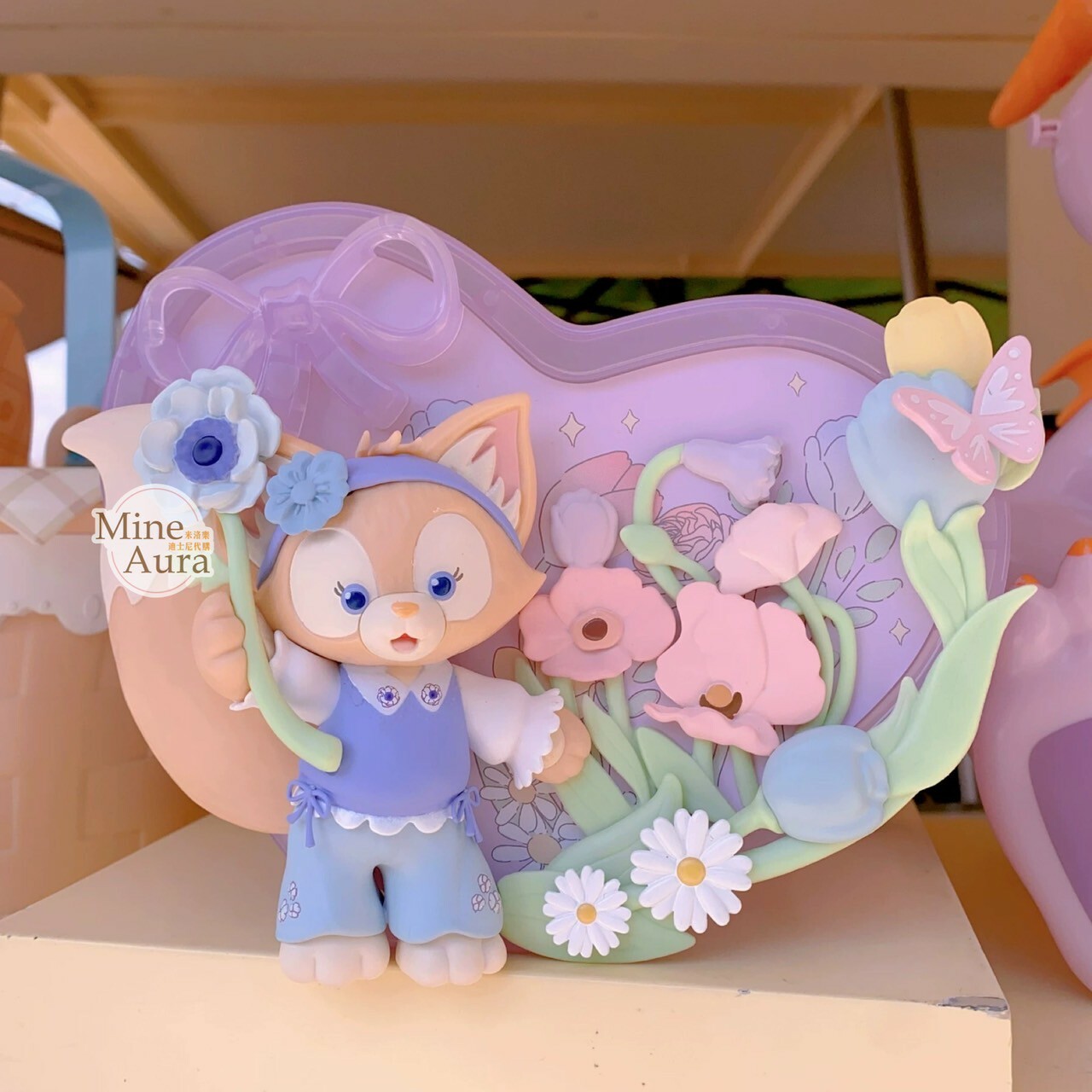 春日 達菲 Duffy 與好友們系列 玲娜貝兒 Lina bell 愛心造型 爆米花桶 -上海迪士尼樂園