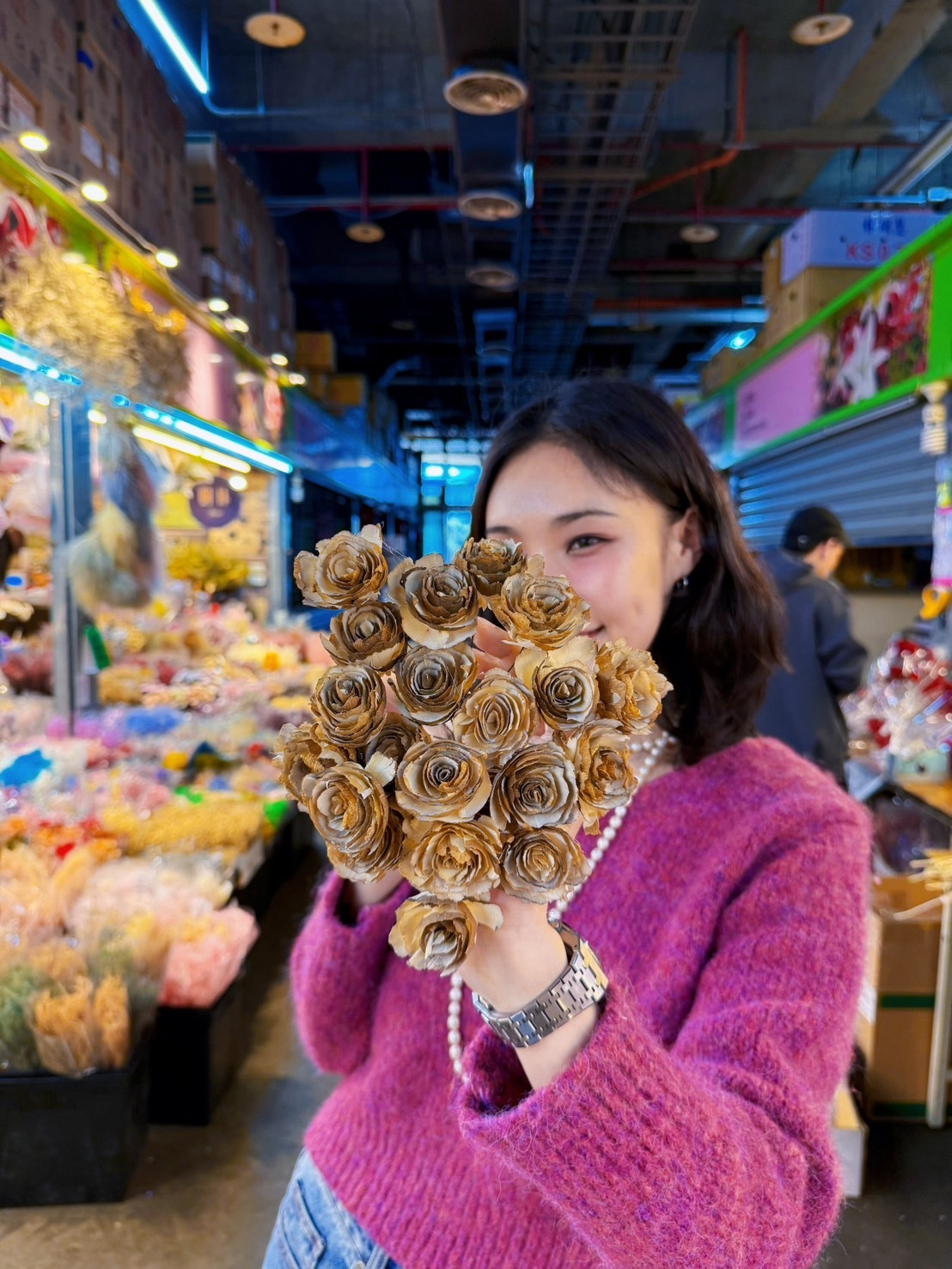 乾燥雙色波斯玫瑰