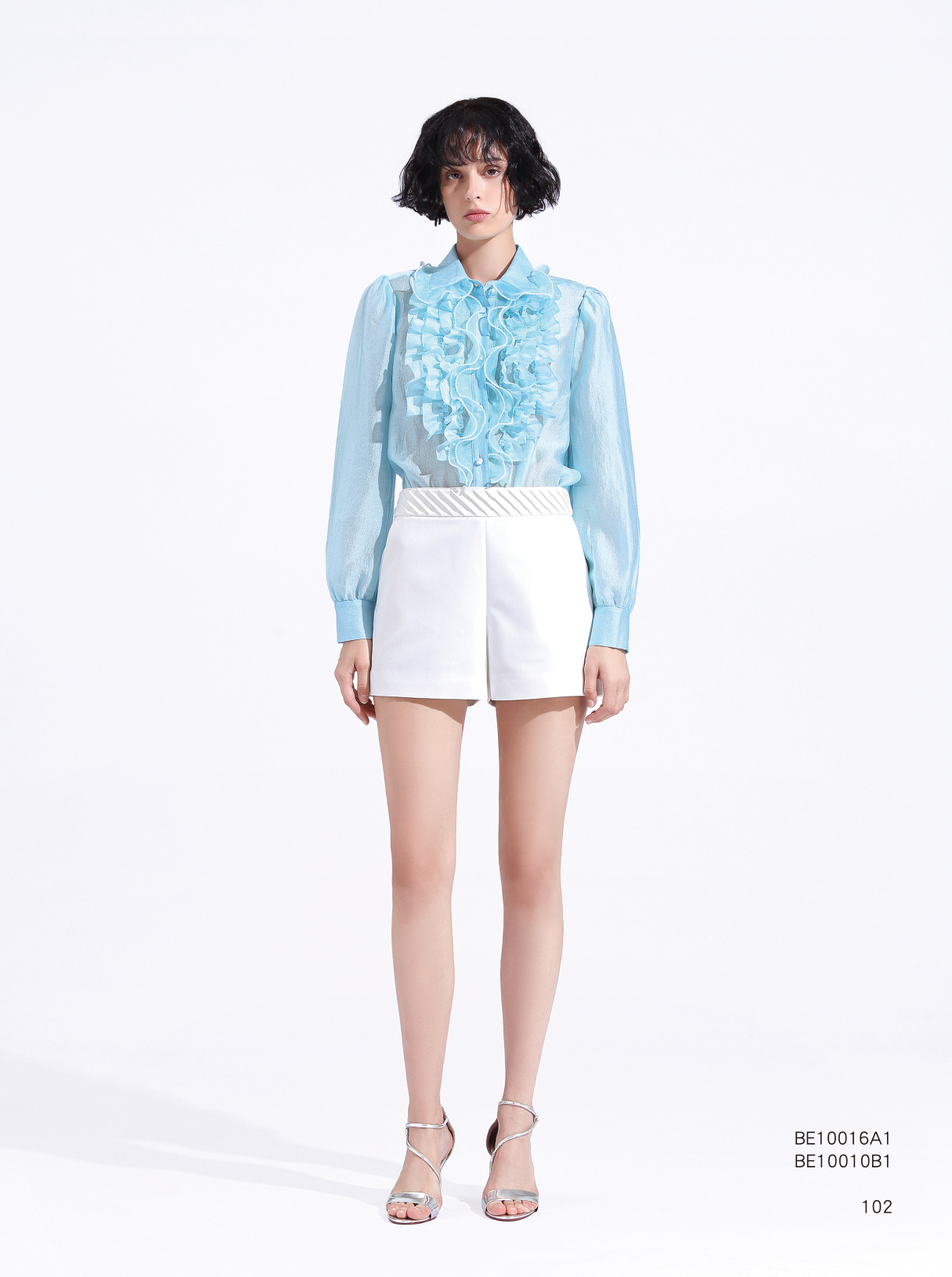 BE10016A1 浪漫婚禮藍玫瑰襯衫