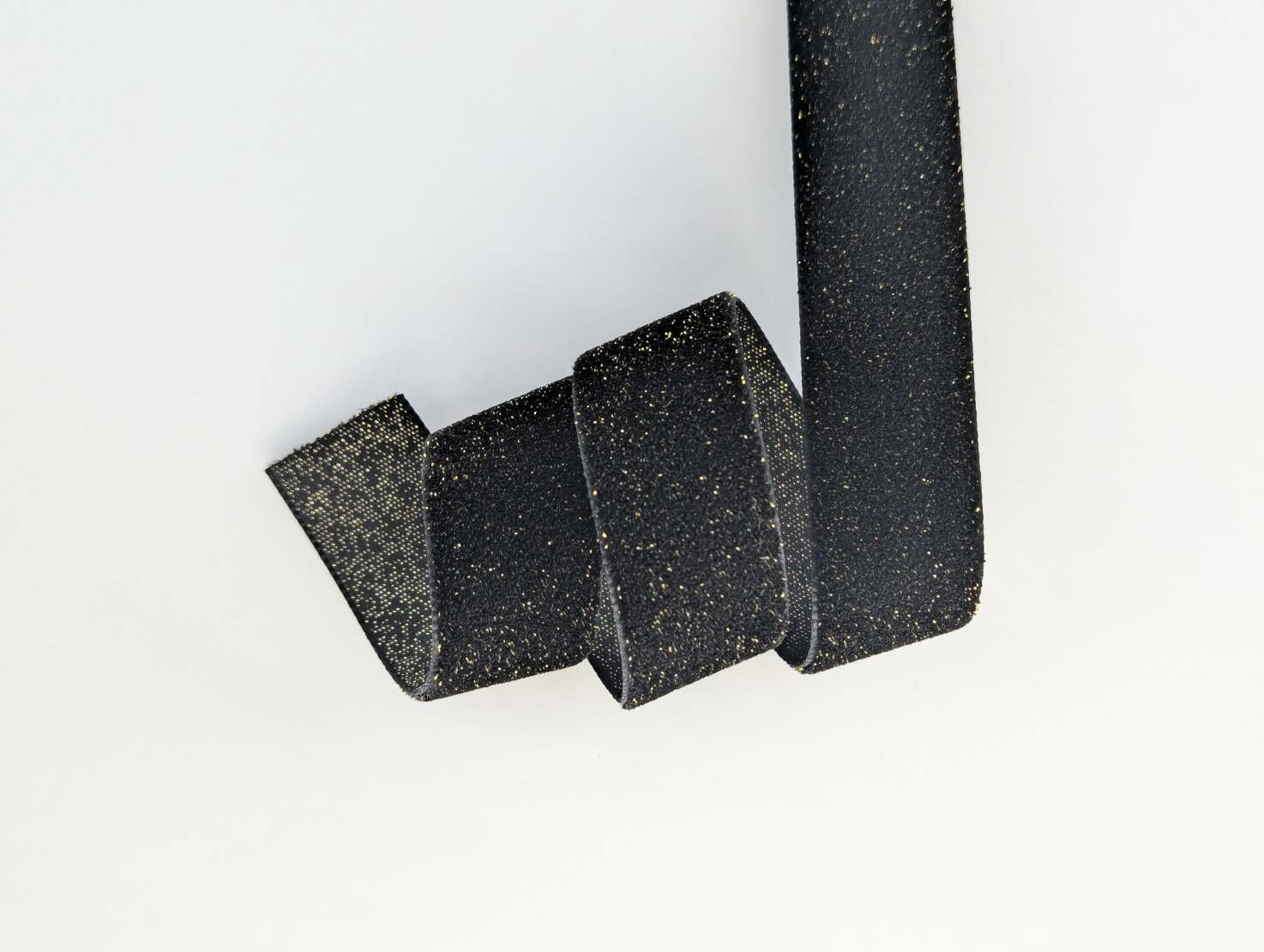 Kuny瑞士天鵝絨帶/金點織紋_兩種寬度