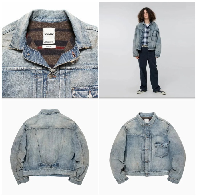 ON SALE: BOWWOW BLANKET LINED DENIM JACKET AGING - INDIGO PRE ORDER ITEM (預訂中)