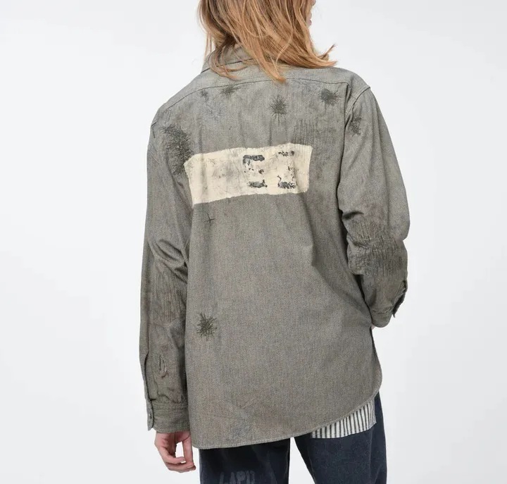 ON SALE: BOWWOW PRISONER BLACK CHAMBRAY SHIRTS - PRE ORDER ITEM (預訂中)