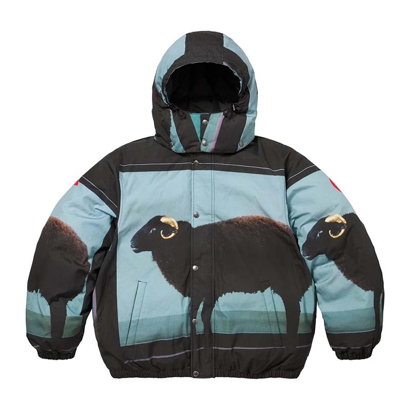Supreme Damien Hirst Down Puffer Jacket Sheep 黑山羊 羽絨外套 SS25J19-SP [台灣現貨]