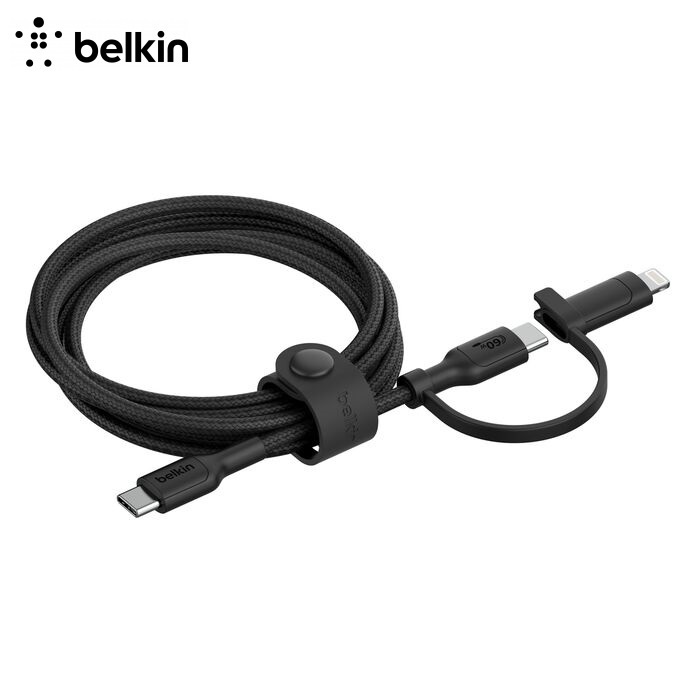 Belkin BoostCharge Pro 2合1 USB-C 充電傳輸線 1.5m