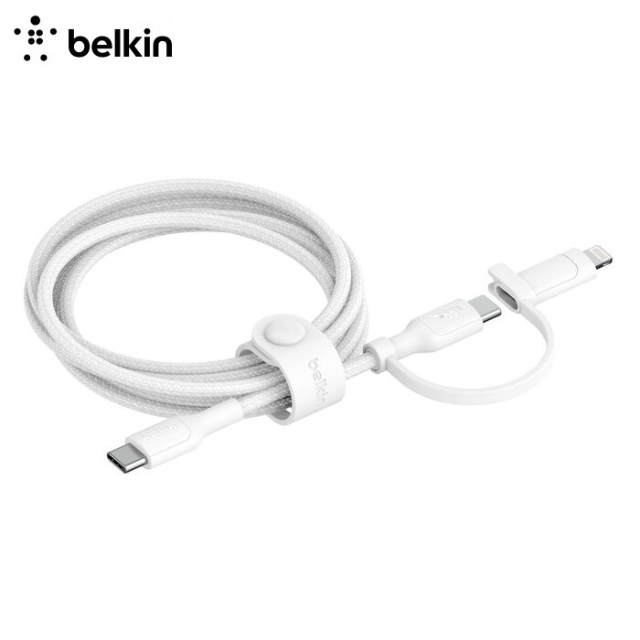 Belkin BoostCharge Pro 2合1 USB-C 充電傳輸線 1.5m