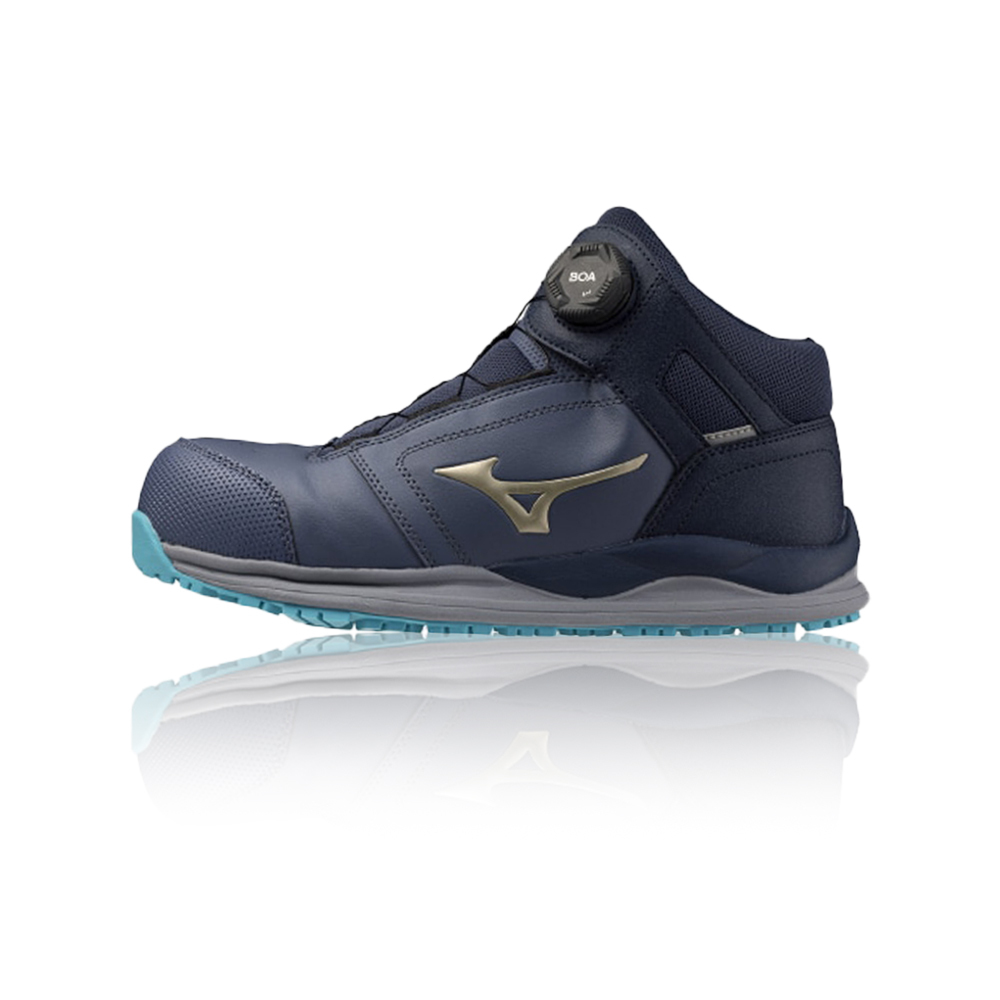 MIZUNO ALMIGHTY HWII 81M BOA 美津濃防護鞋「藍灰色」F1GA256405