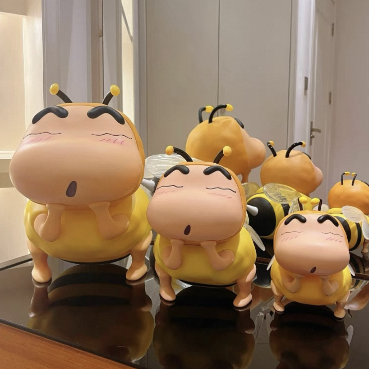 🐝超可愛🐝 蠟筆小新 蜜蜂 拍拍燈 小夜燈 公仔 手辦 潮流玩具 生日禮物