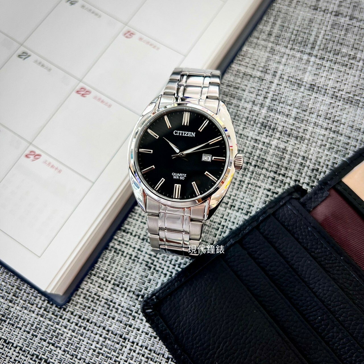 【CITIZEN 星辰】GENT'S系列 極簡大三針腕錶BI5100-58E 41mm現代鐘錶