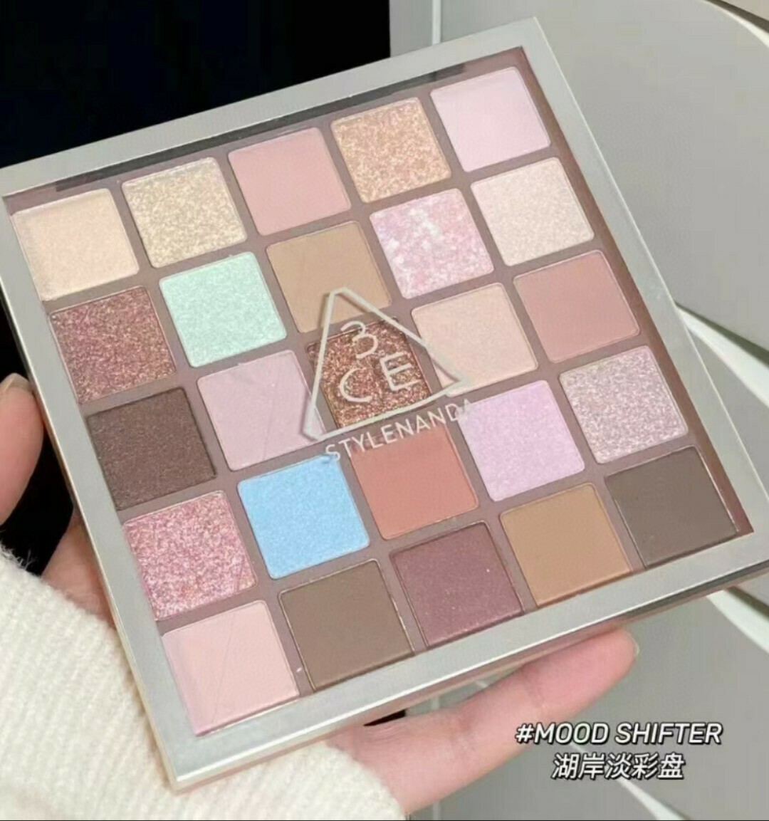 3CE MOOD SHIFTER25色湖岸淡彩眼影盤