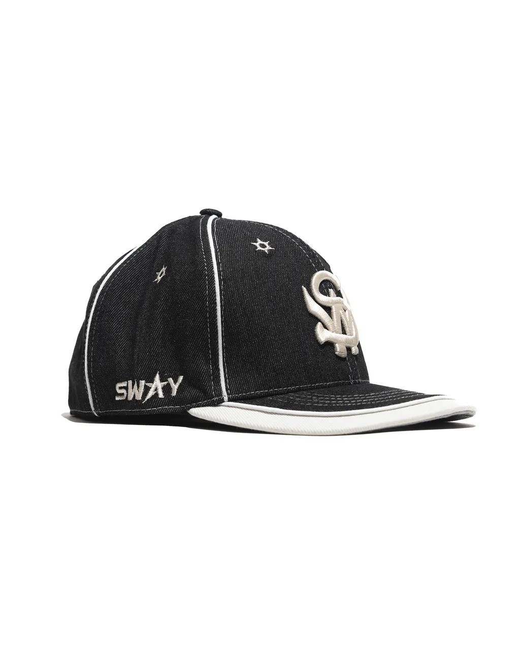 Sway the Don / "Chocolate" Crown Denim Fitted Cap