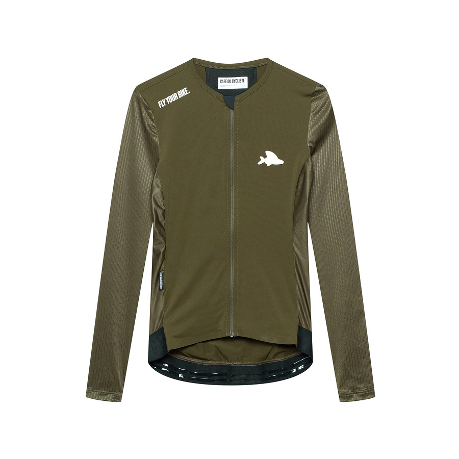 Café du Cycliste Roxane XS CAFE DU CYCLISTE ROXANE WOMEN LONG SLEEVE JERSEY - KHAK