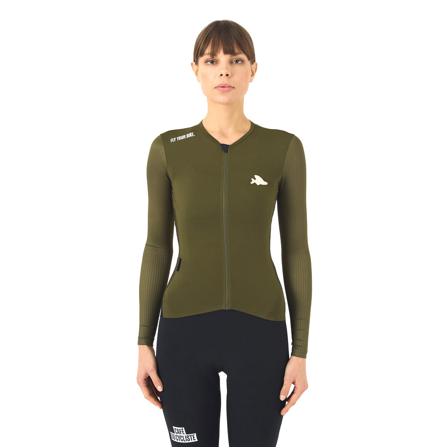 Café du Cycliste Roxane XS CAFE DU CYCLISTE ROXANE LONG SLEEVE JERSEY - CHALK