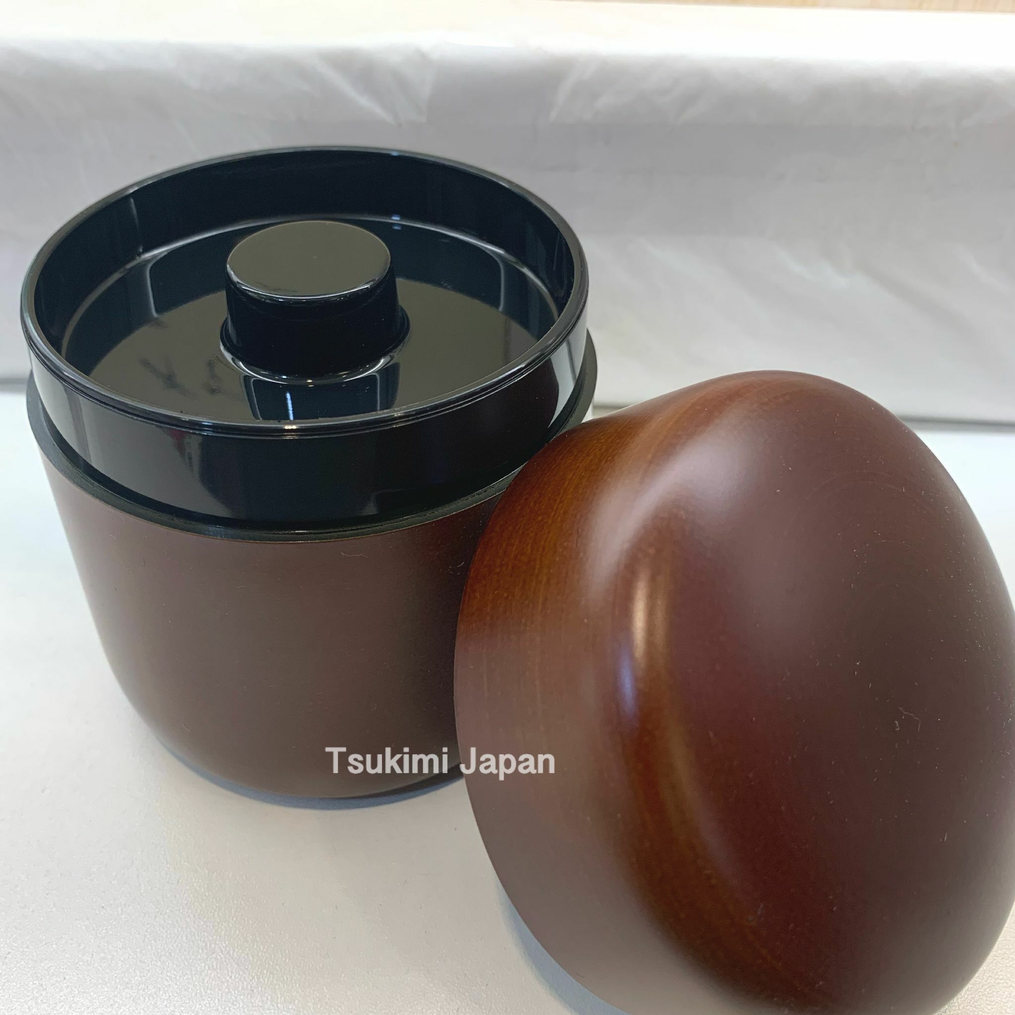 日本製 茶筒 茶罐 [會津漆器]