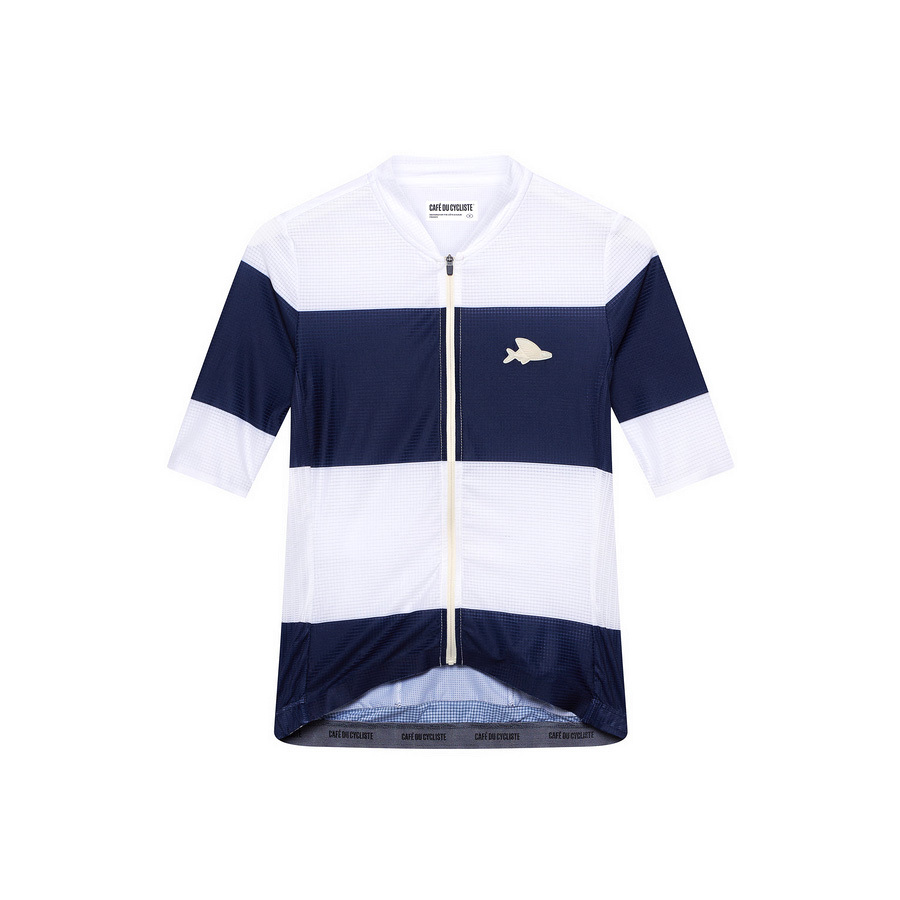 新品　Café du Cycliste Angeline V2 XS CAFE DU CYCLISTE JERSEY ANGELINE SHORT SLEEVE - NAVY WH