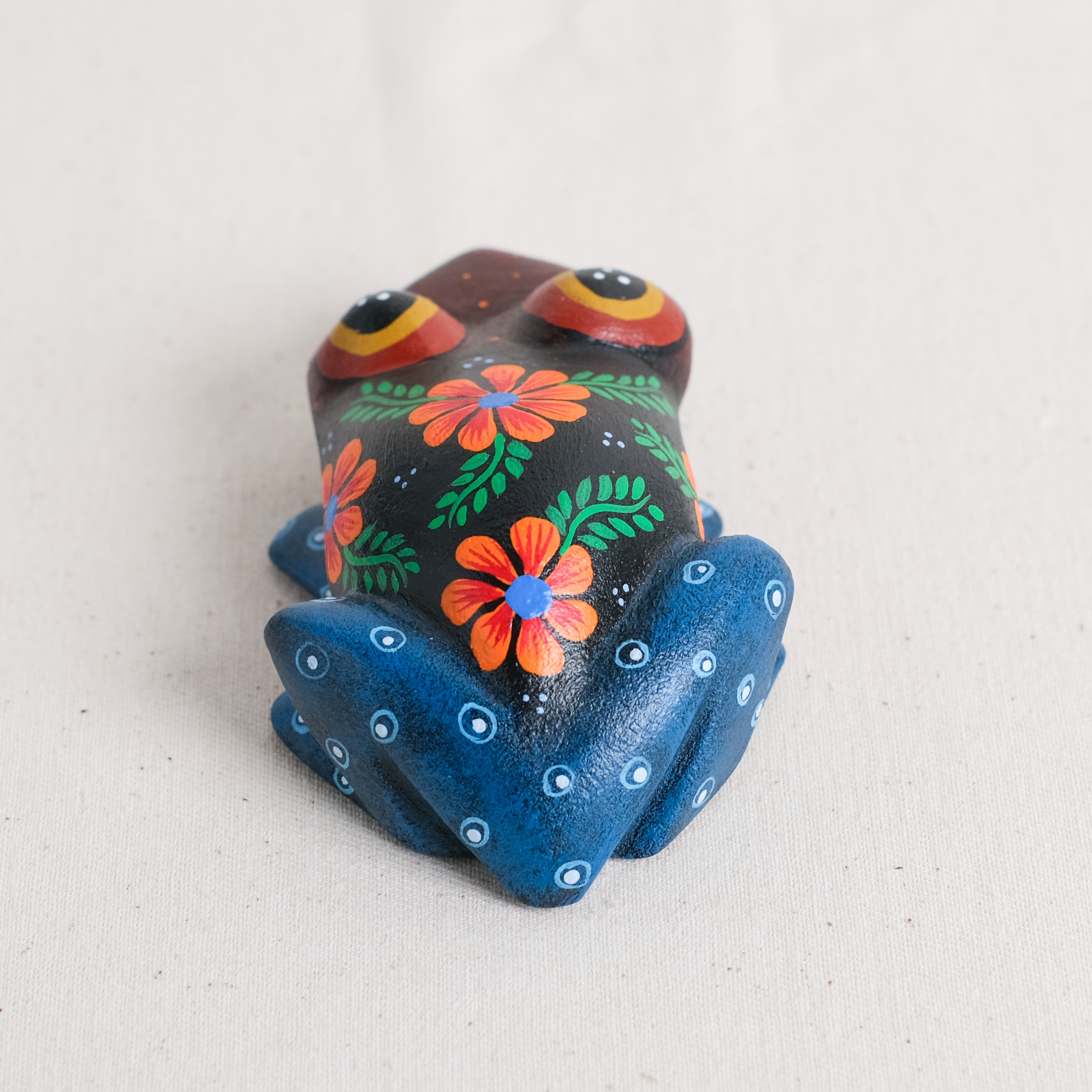 神獸手工木雕｜Rana Pequeña｜墨西哥