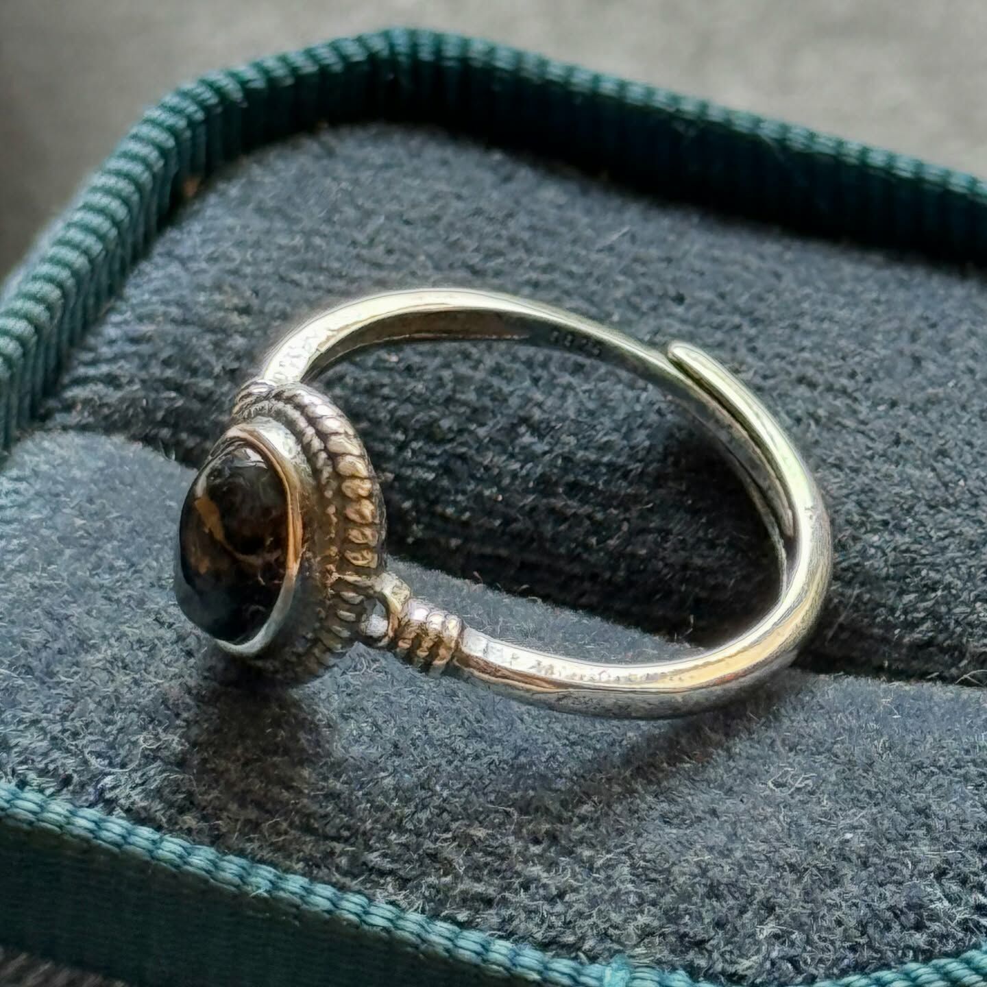 [原石] 藍彼得石 925銀戒指