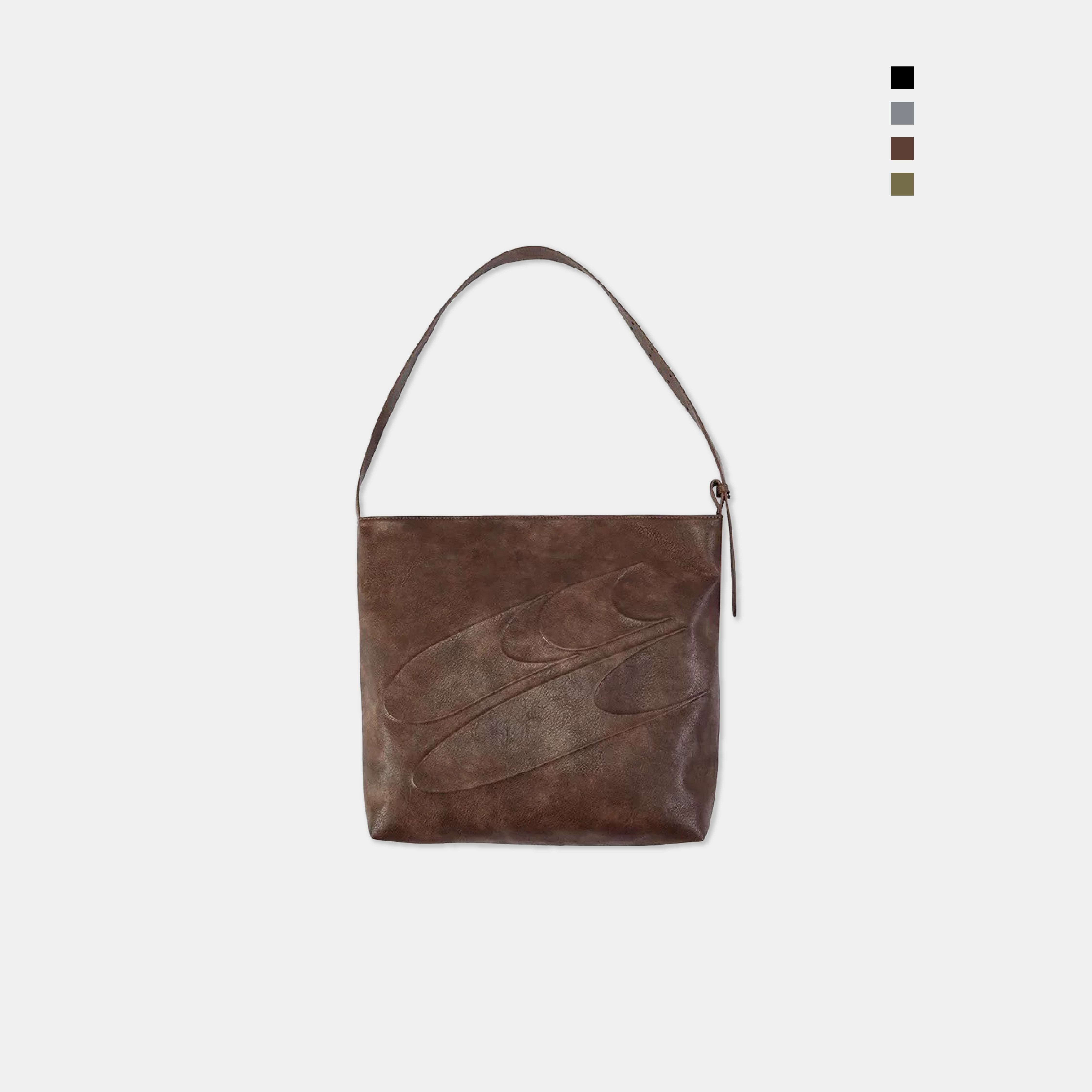 Crying Center 油蠟 大容量 單肩 斜背 可調節 托特包