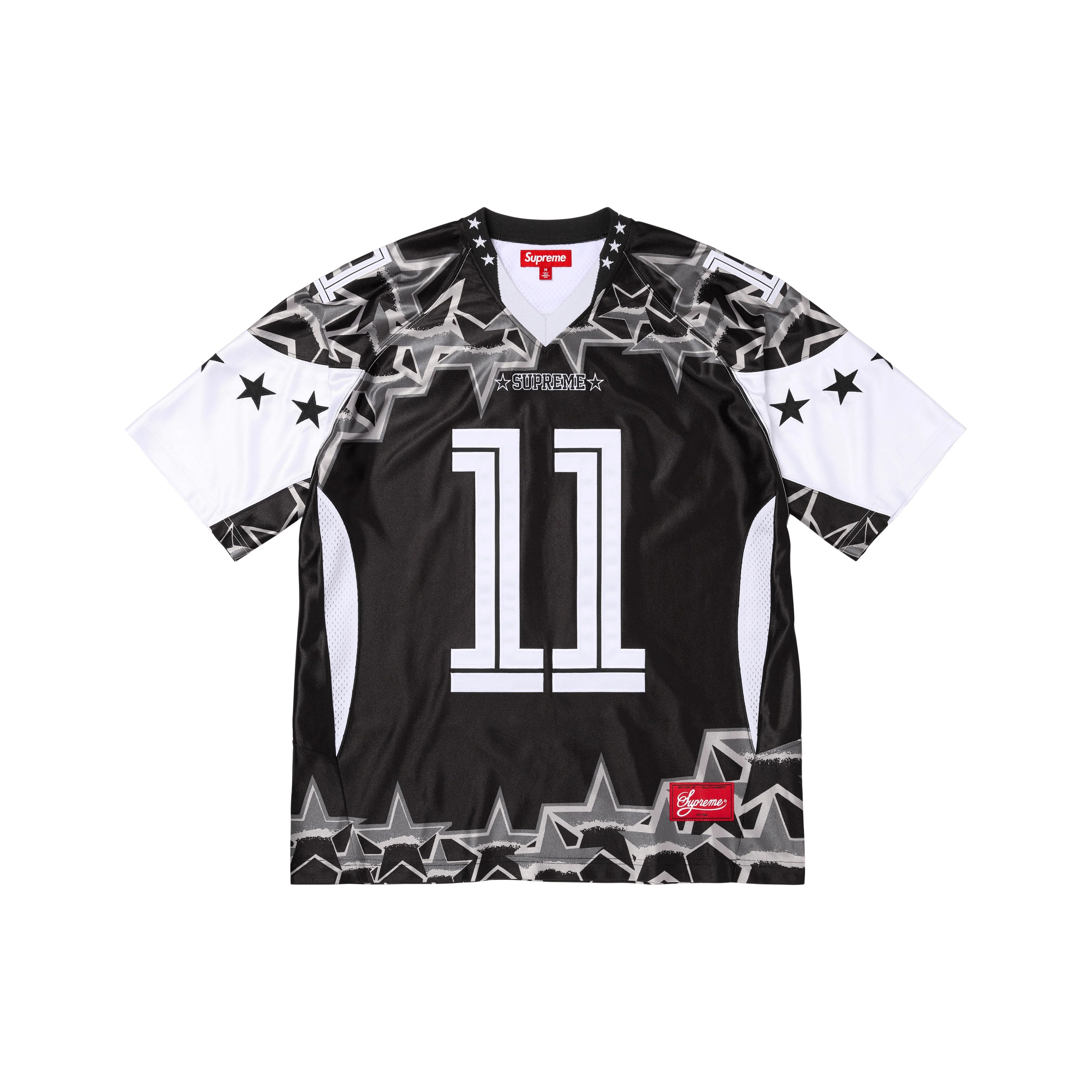 SUPREME STARS FOOTBALL JERSEY SS25 足球球衣 黑色-SS25KN9