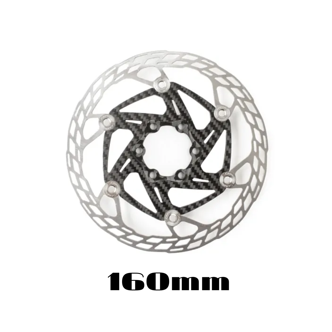 現貨【Carbon-Ti】X-Rotor SteelCarbon 3 輕量化碟盤 / 160mm（已含中鎖轉接座）