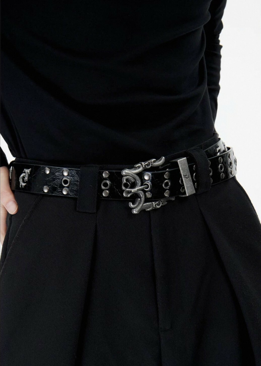 ARGUE 復古 做舊 重磅 朋克 铆丁 #皮帶