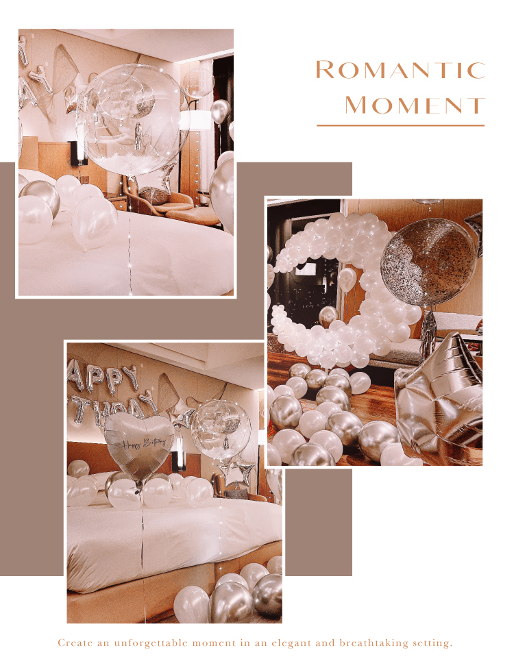 【飯店】生日驚喜．萬豪．銀白色系