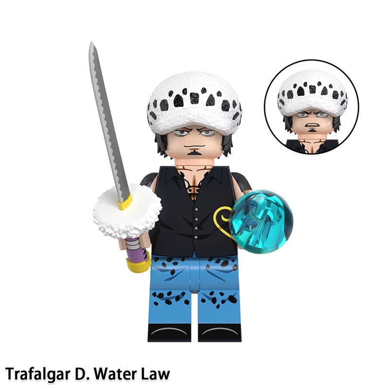 One Piece Trafalgar D Water Law Custom Minifigures Minifigs Fit Lego WM2788
