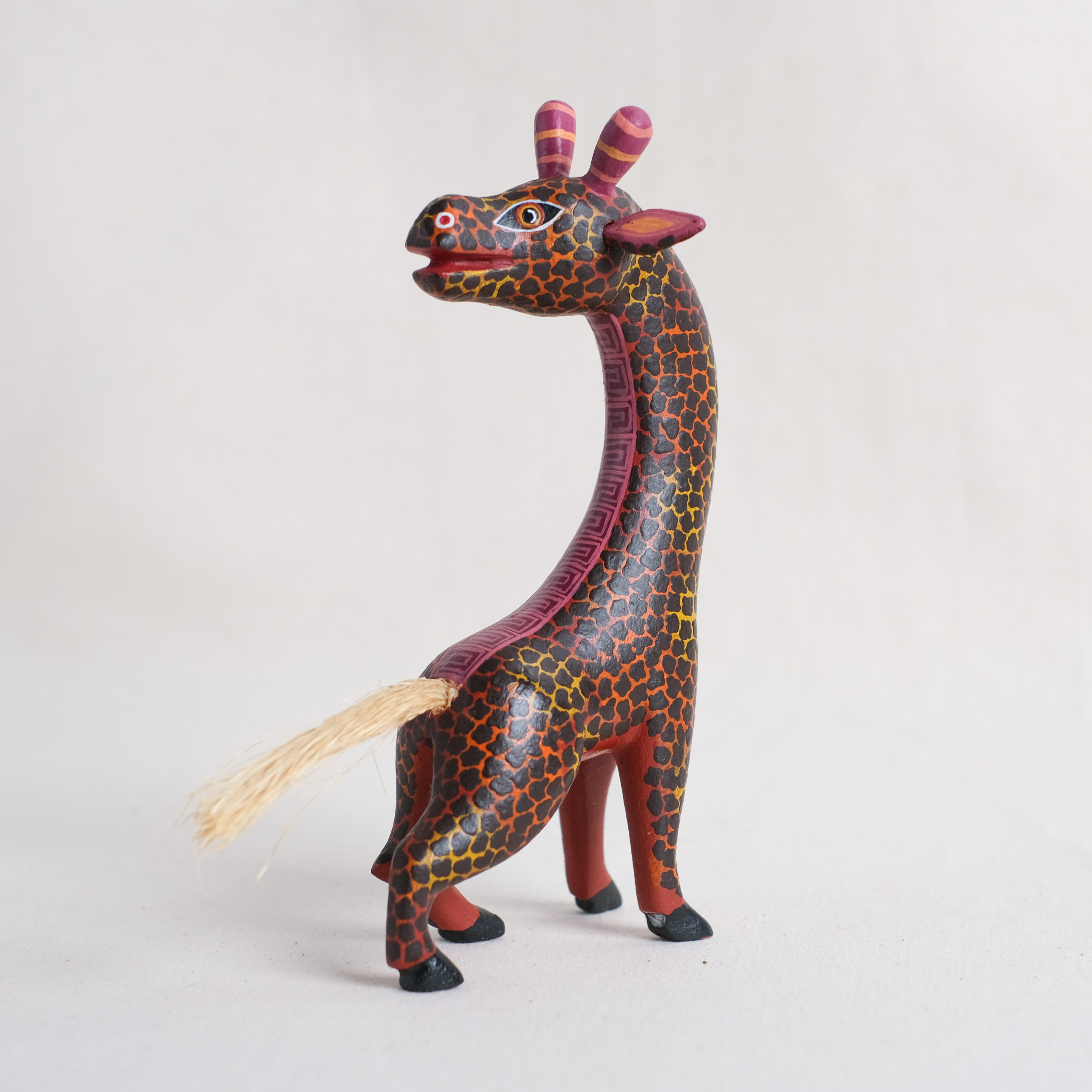 神獸手工木雕｜Jirafas 02｜墨西哥