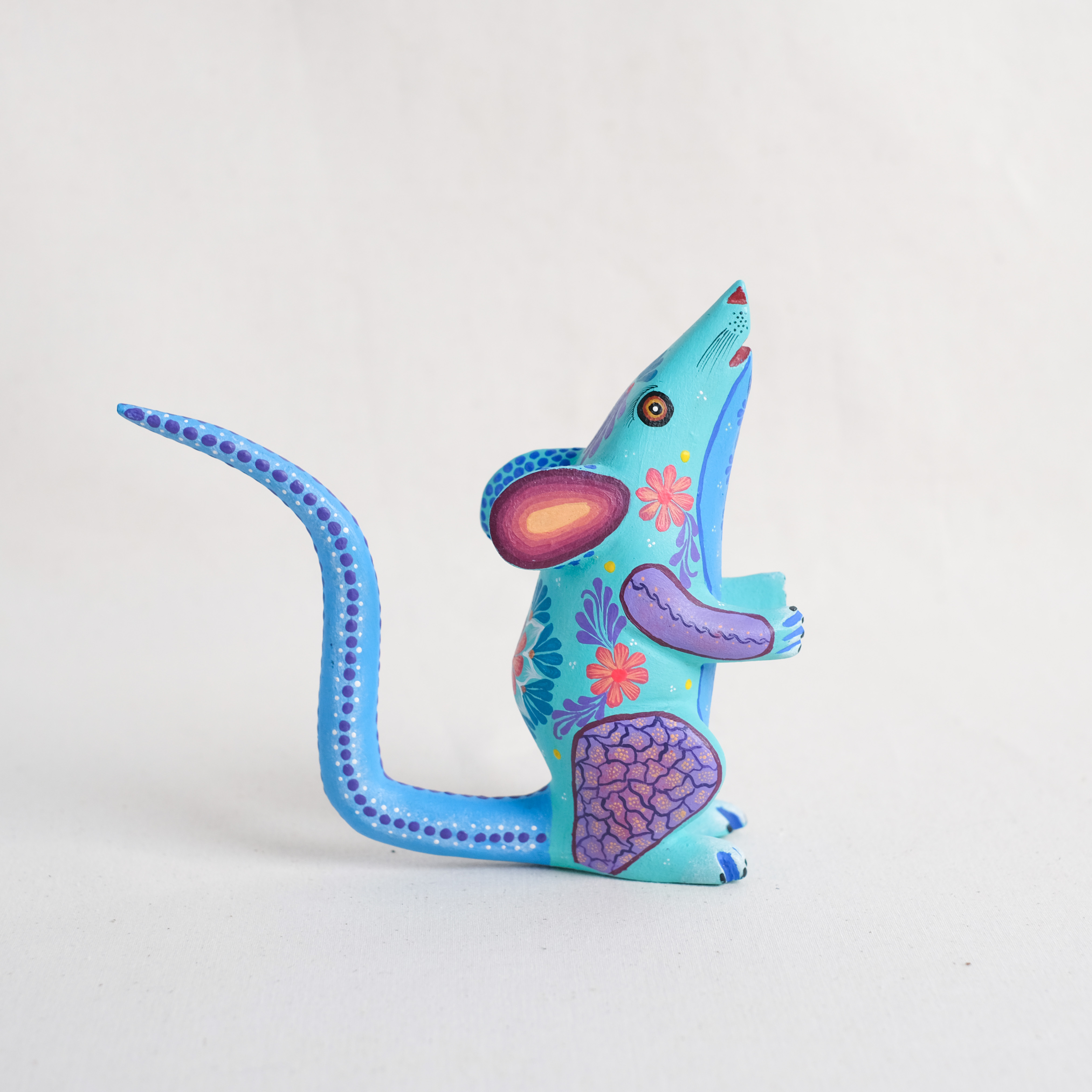 神獸手工木雕｜Raton Parado｜墨西哥