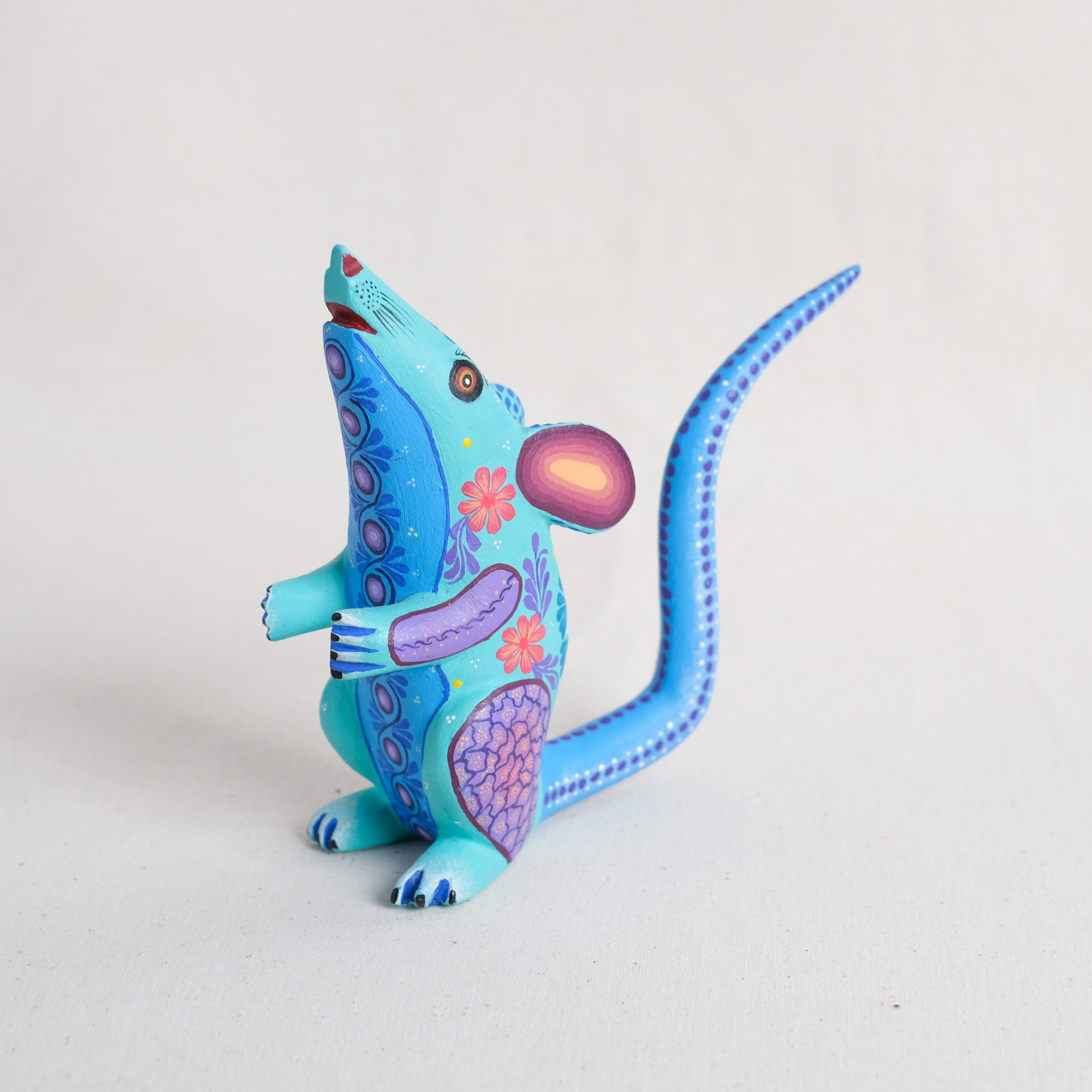 神獸手工木雕｜Raton Parado｜墨西哥