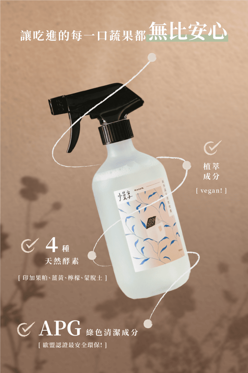 讓吃進的每一口蔬果都無比安心