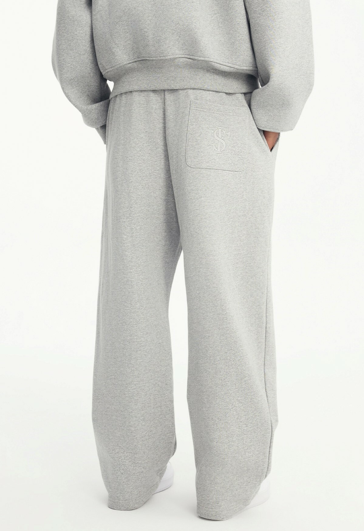 STK SmallTownKid 彎刀解構 直筒休閒棉褲