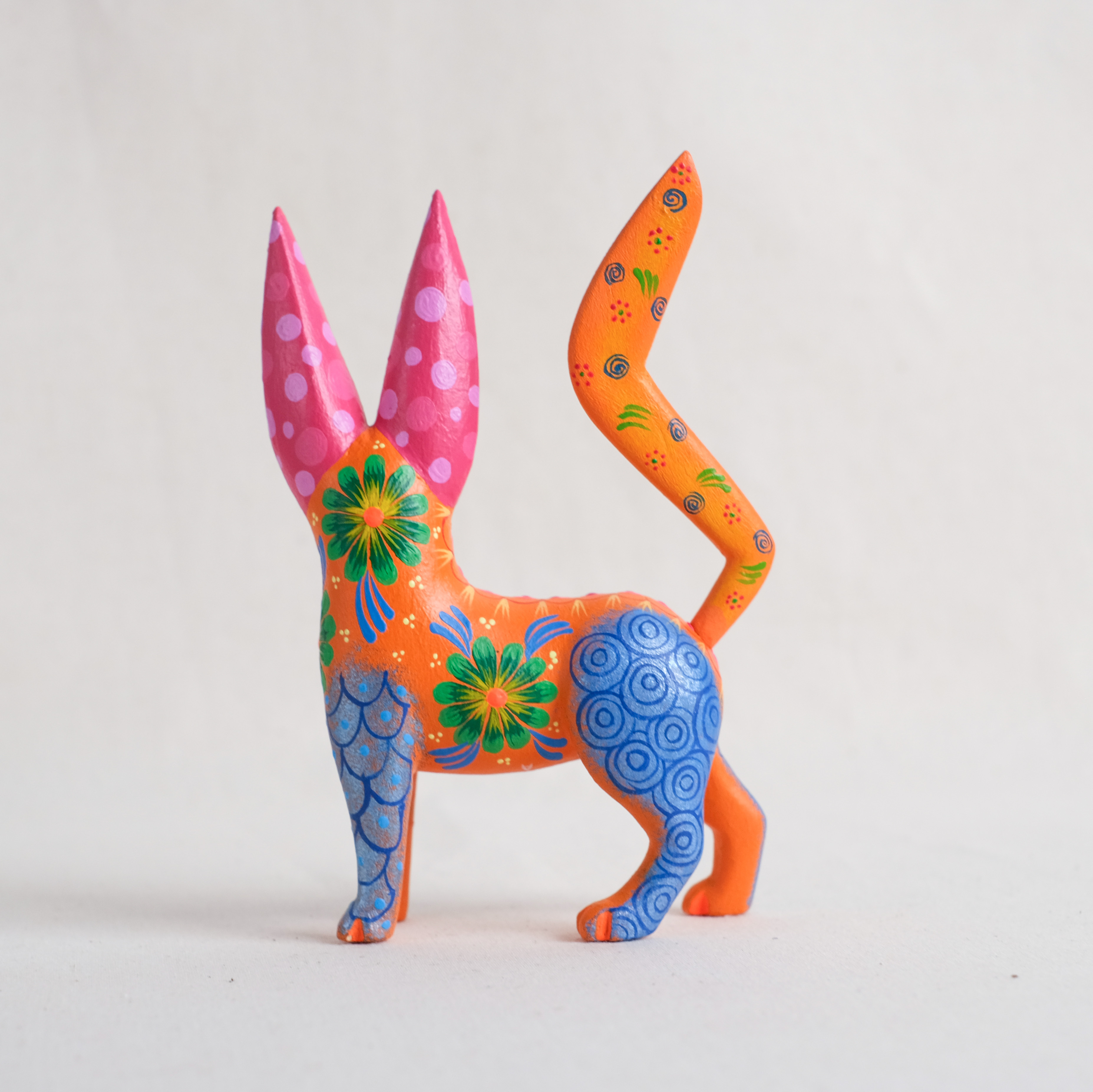 神獸手工木雕｜Perros 02｜墨西哥