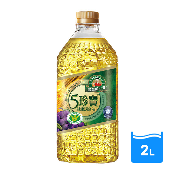 得意的一天五珍寶健康油2LX6瓶/箱