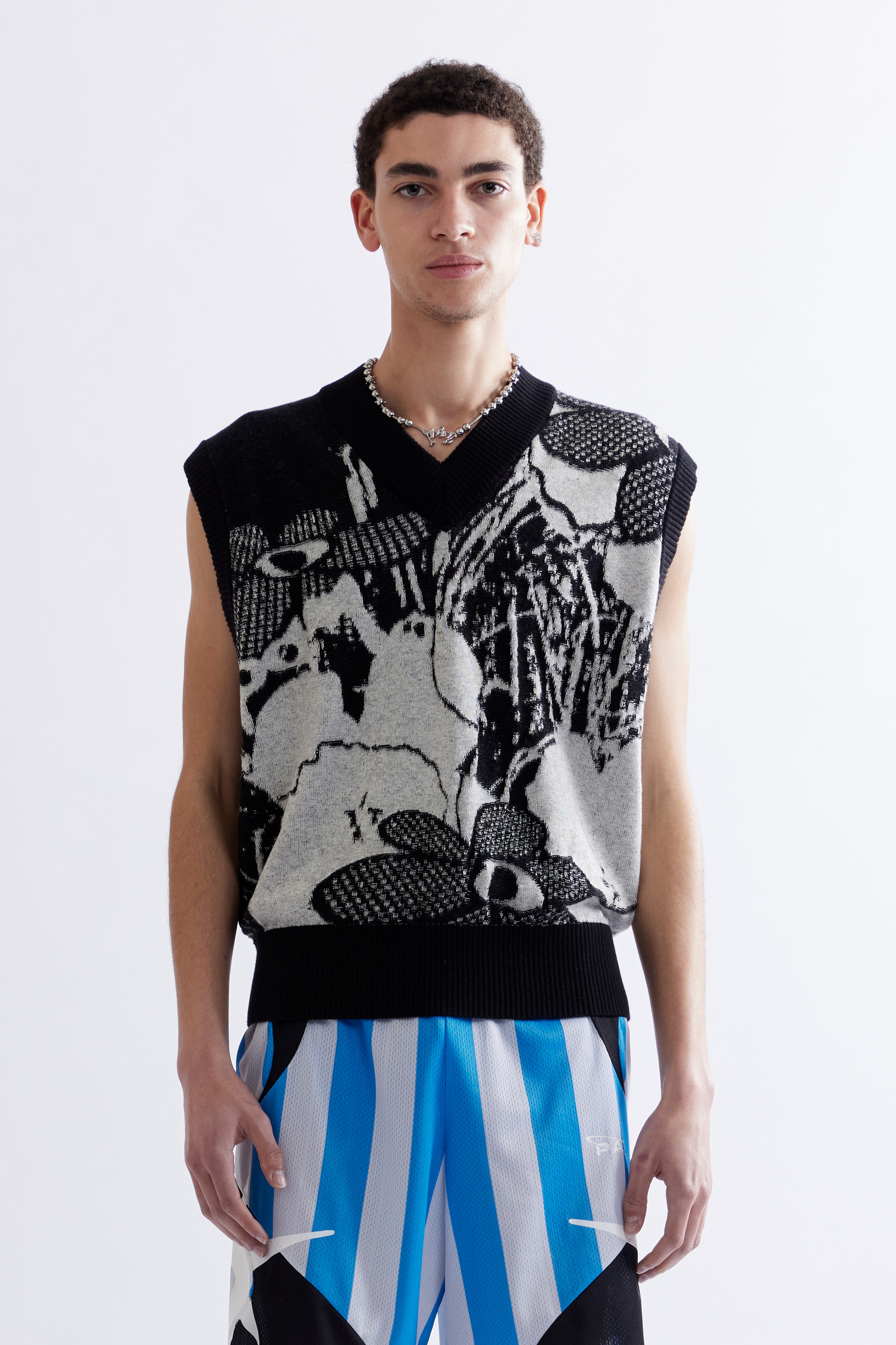 P.A.M.｜Arrangement V-Neck Knitted Vest