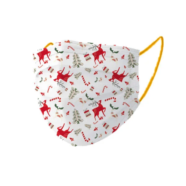 🛡️1片口罩,全店任選🛡️聖誕口罩🎅【聖誕-中童】HKMB 3層高效中童口罩（1片獨立包裝)