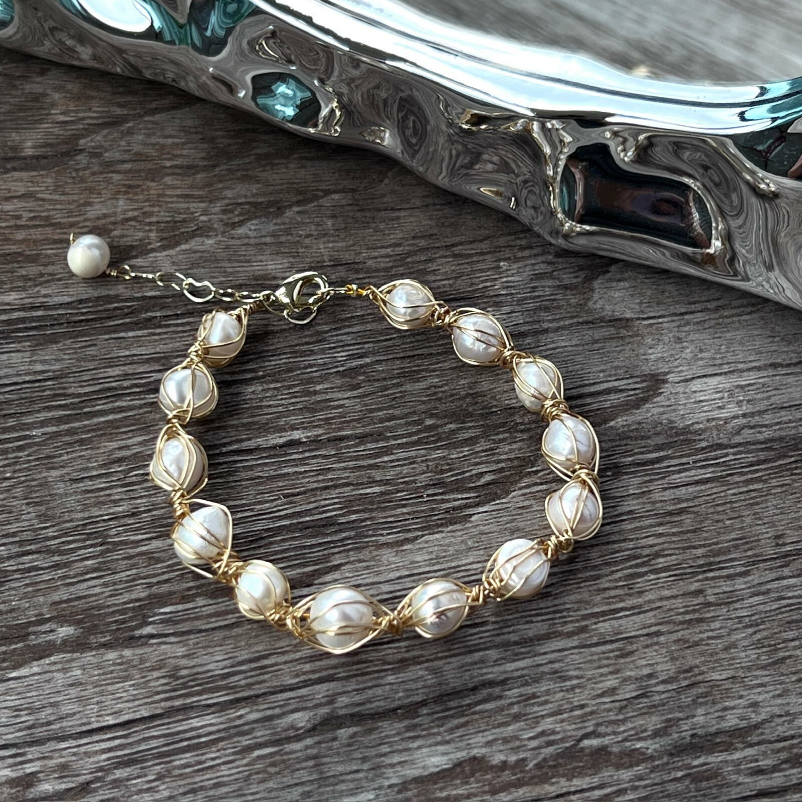 Freshwater Pearl Bracelet (Handmade)