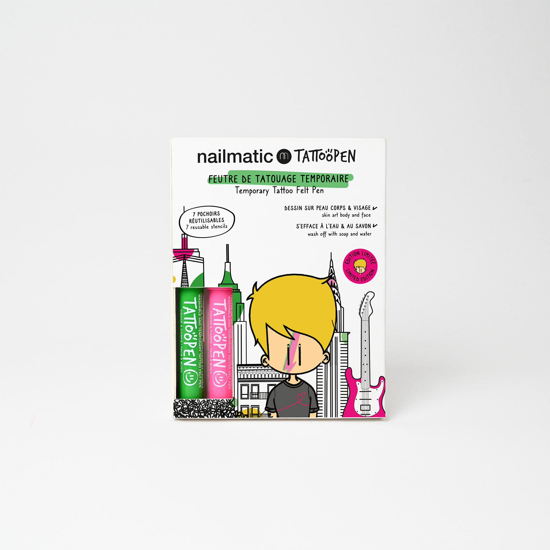 Nailmatic TATTOO 限量版彩繪紋身筆兩入組-小紐約