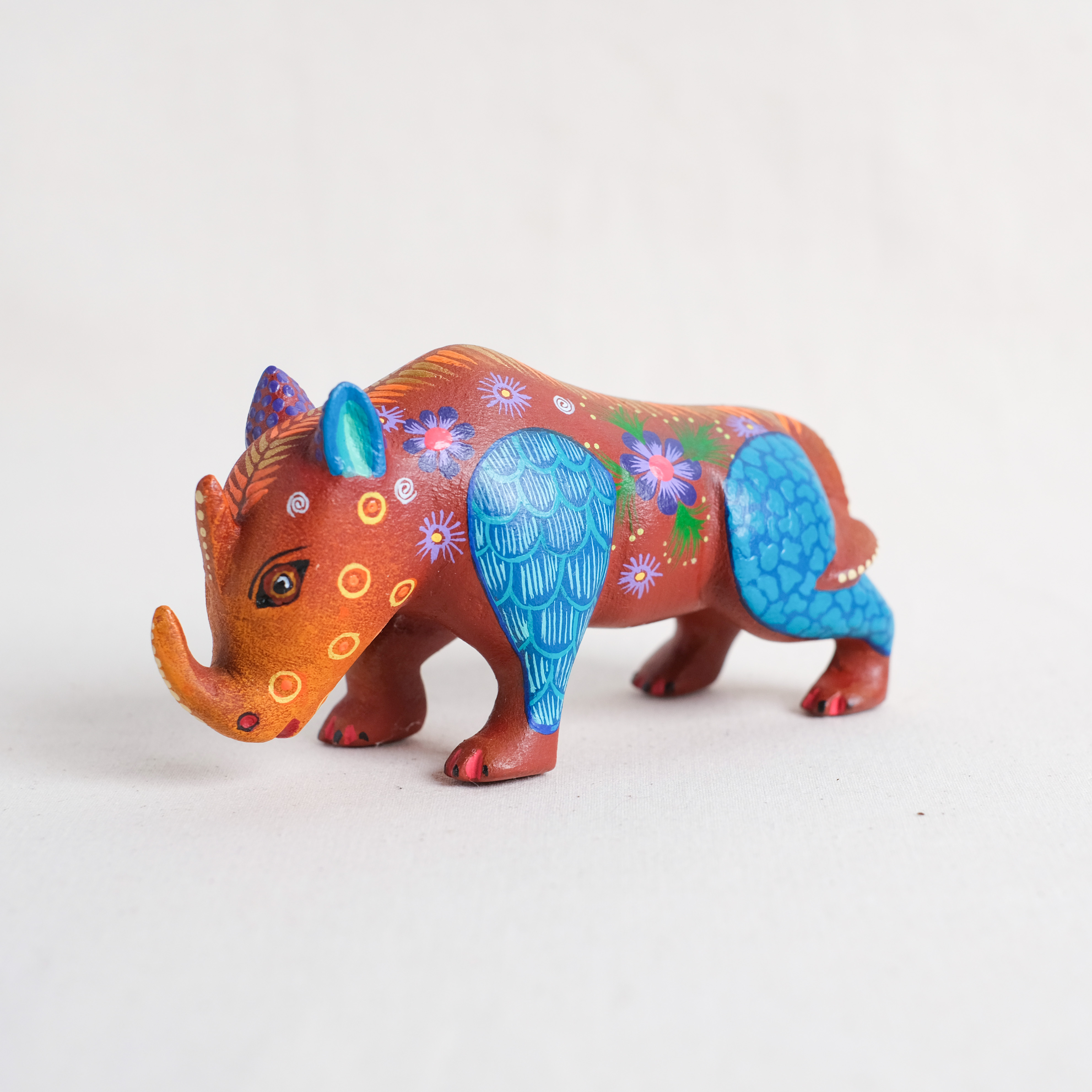 神獸手工木雕｜Rino｜墨西哥