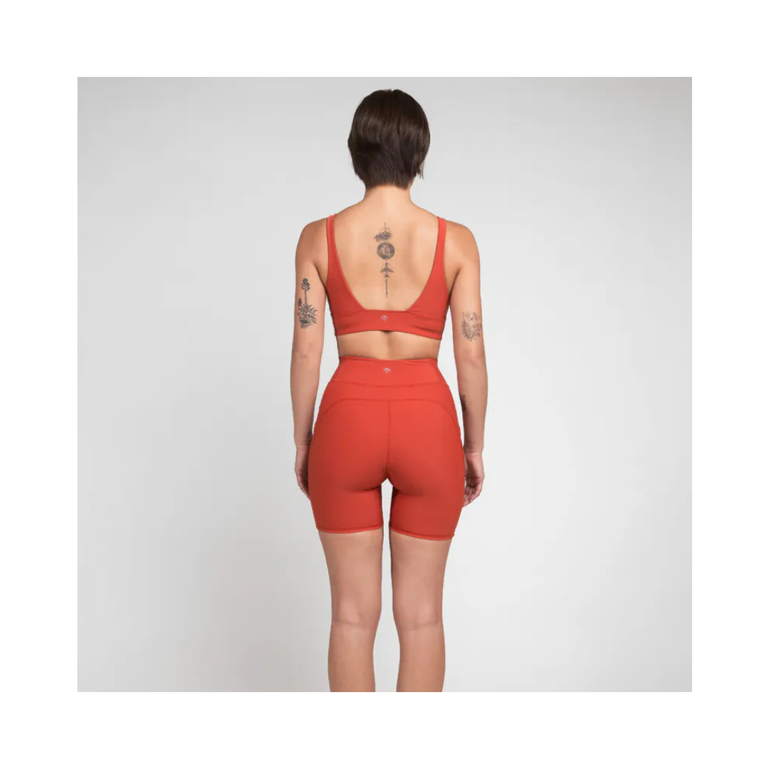 ▲TIMU Xtra Life™ 水陸運動 高腰機能四分褲 / 土耳其橘