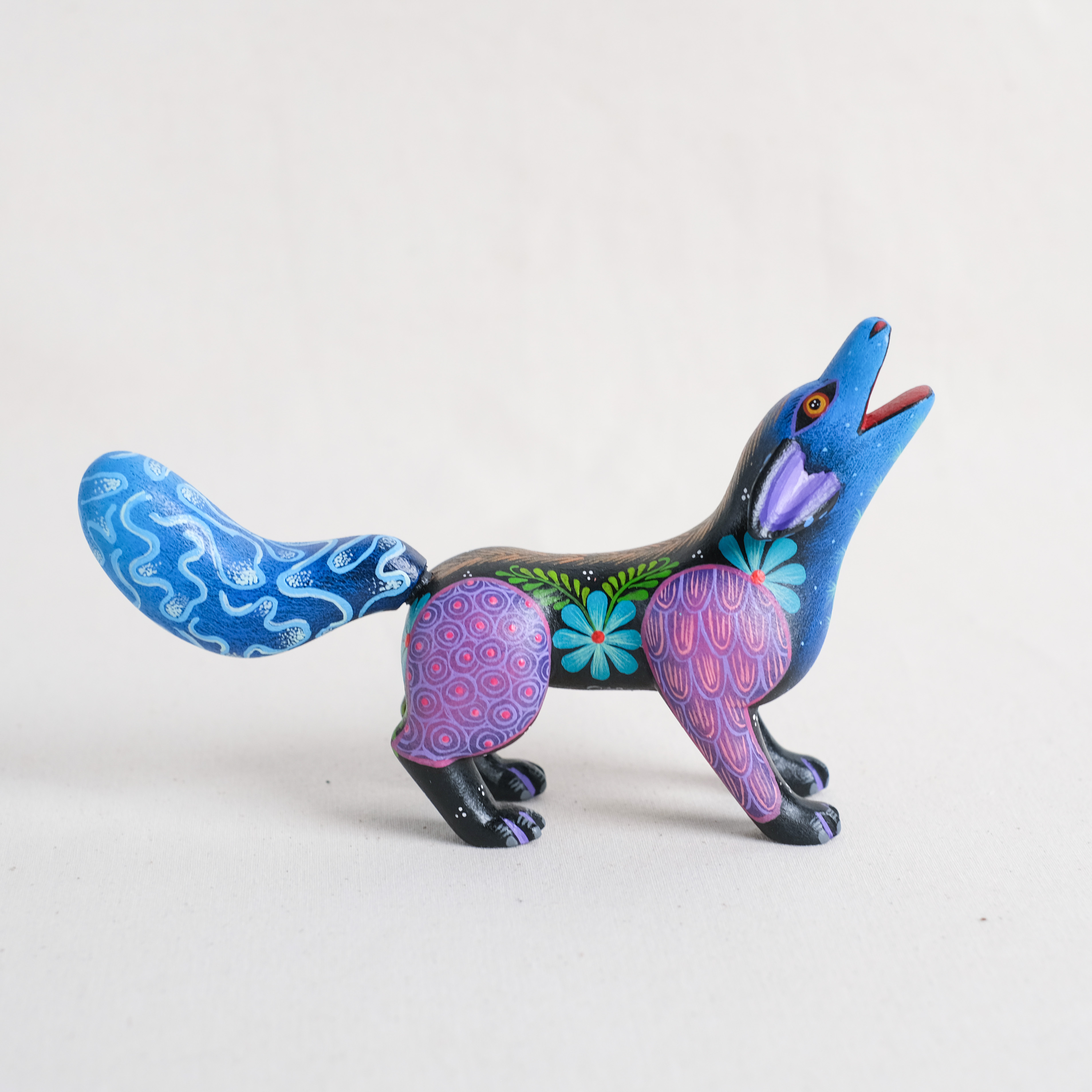 神獸手工木雕｜Coyotes 04｜墨西哥