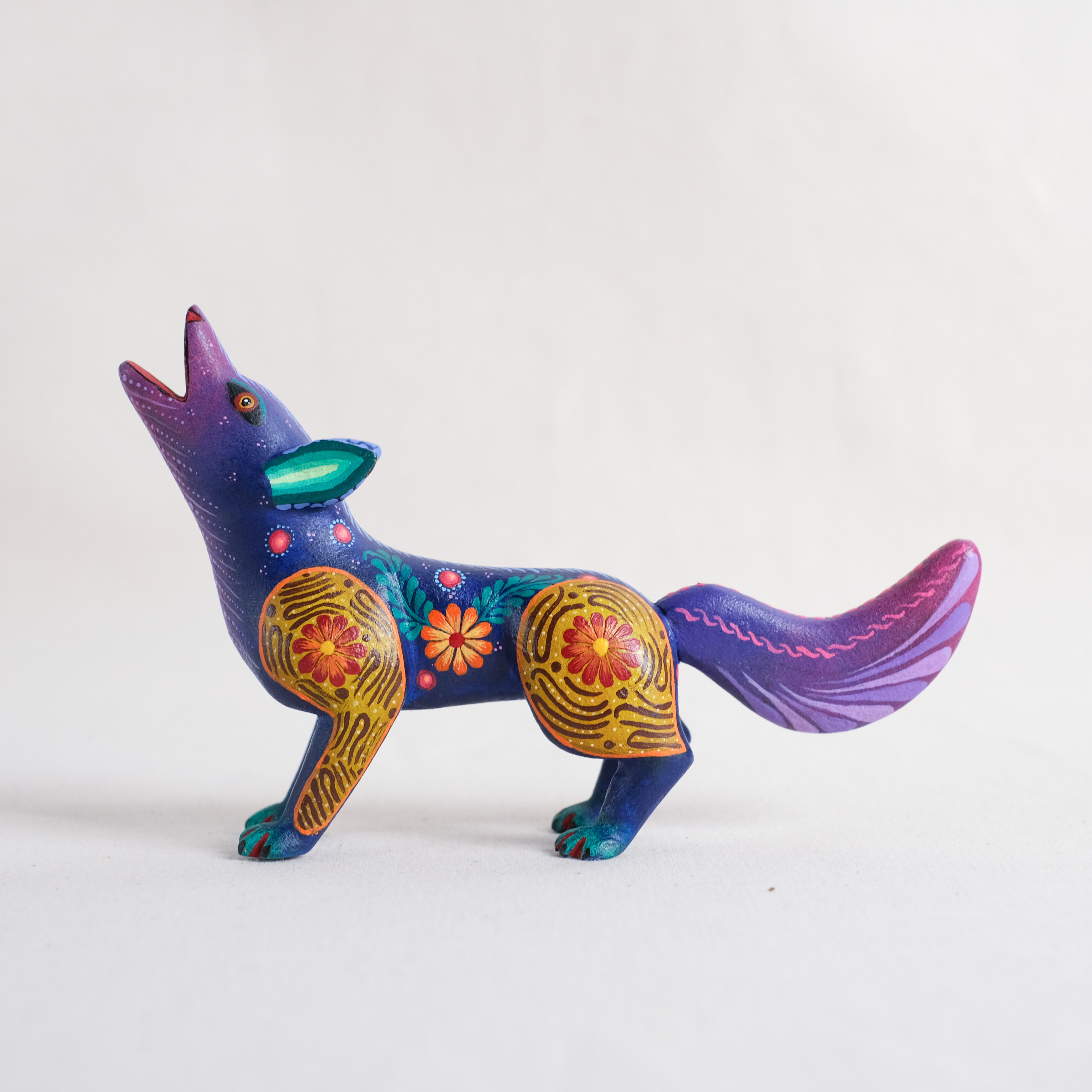 神獸手工木雕｜Coyotes 05｜墨西哥