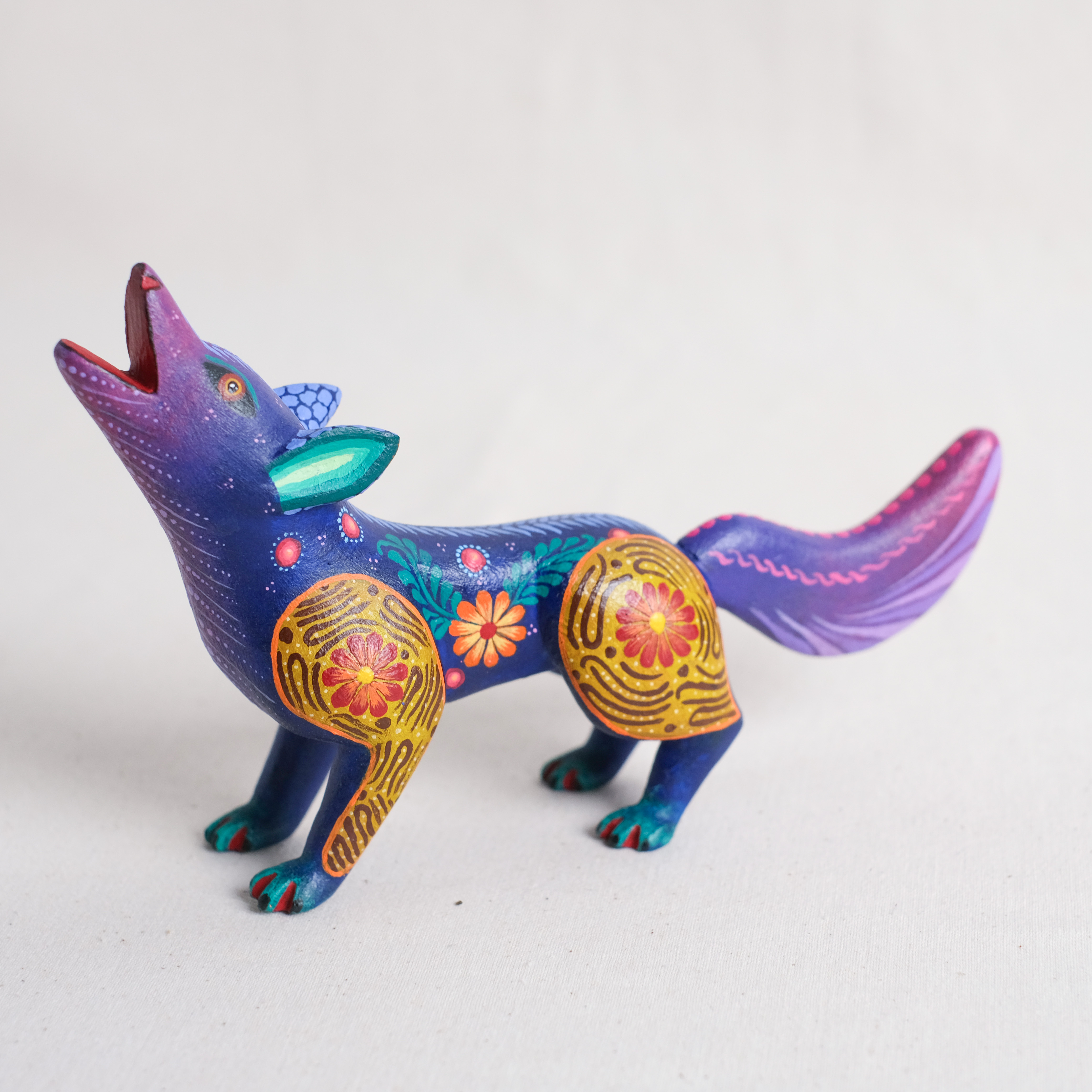 神獸手工木雕｜Coyotes 05｜墨西哥